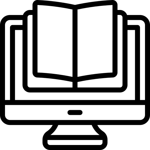 Ebook knowledge ebook monitor icon