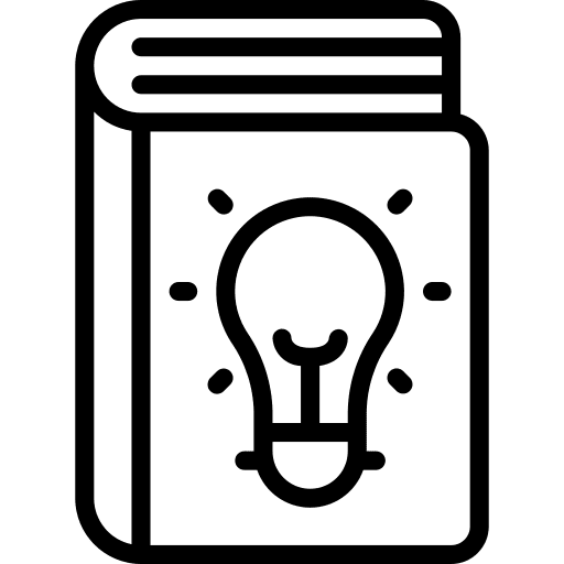 Book knowledge study education icon