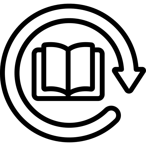 Book library reading literature icon