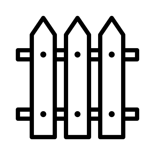 Fence picket security picket fence icon