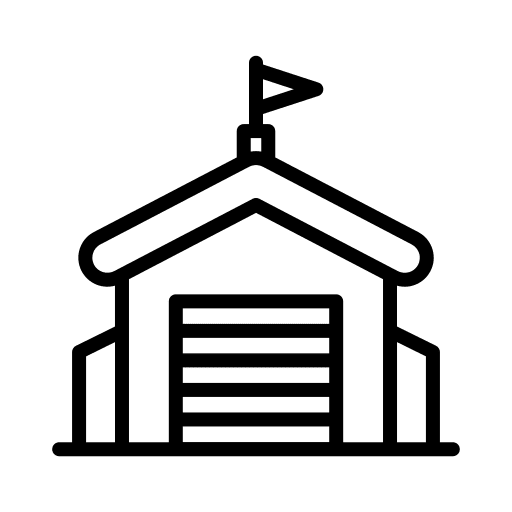 Garage garage band house rent icon