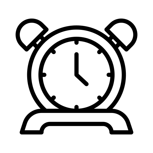 Alarm clock clock timer tools and utensils icon