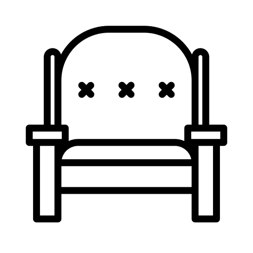 Armchair seat armchair furniture icon