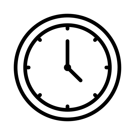 Clock tools and utensils clock watch icon