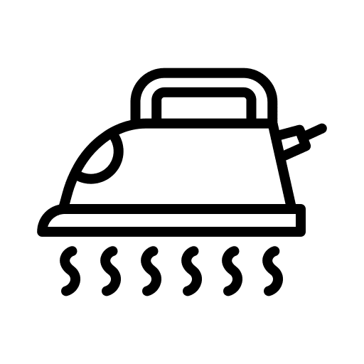 Iron housework furniture and household device icon