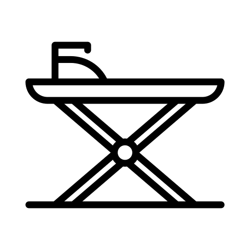 Ironing board housework furniture and household ironing icon