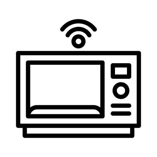 Microwave electronics cooking furniture and household icon