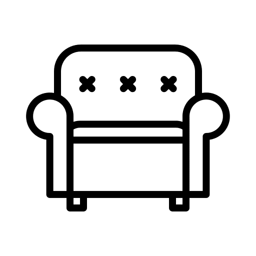 Armchair seat armchair comfortable icon