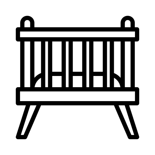 Baby crib baby crib basinet furniture and household icon