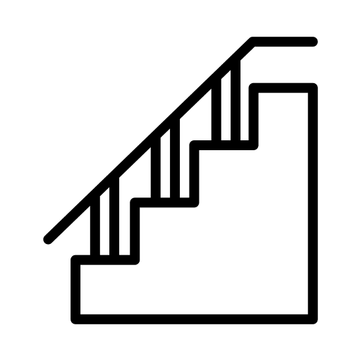 Stairs real estate furniture and household stair icon