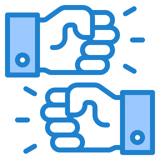 Fight fists hands fight icon