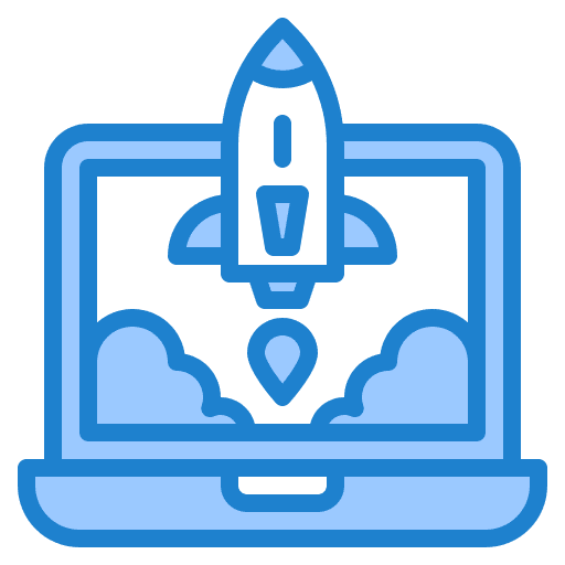 Start up business and finance seo and web startup icon