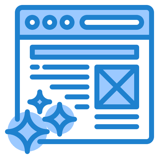 Website design layout browser software icon