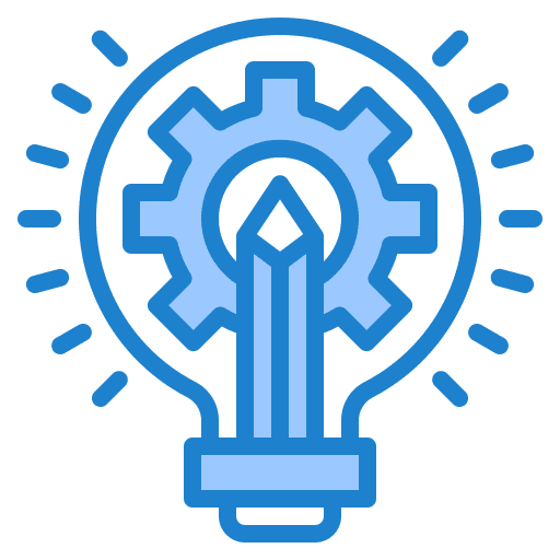Creative creativity business brainstorm icon