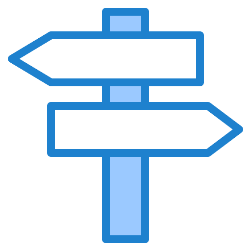 Direction sign signs orientation icon