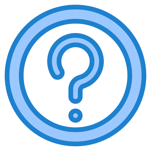 Help round business and finance info icon