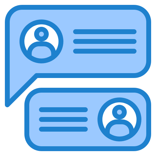 Message interface conversation chat icon