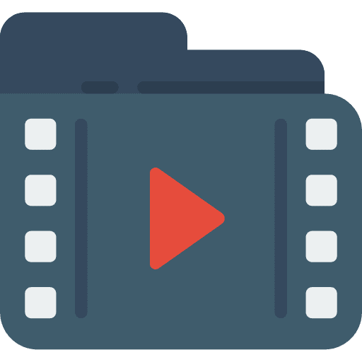 File play video music and multimedia files and folders icon