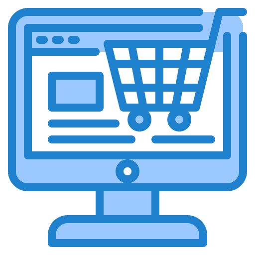 Online store online store business and finance commerce and shopping icon