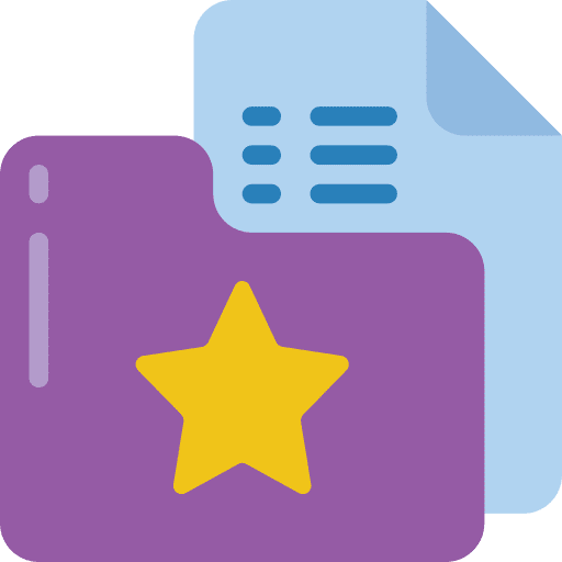 Folder storage interface data storage icon