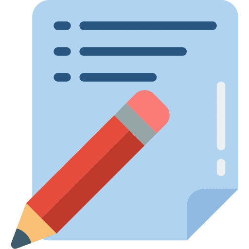 Pencil file paper assigment icon