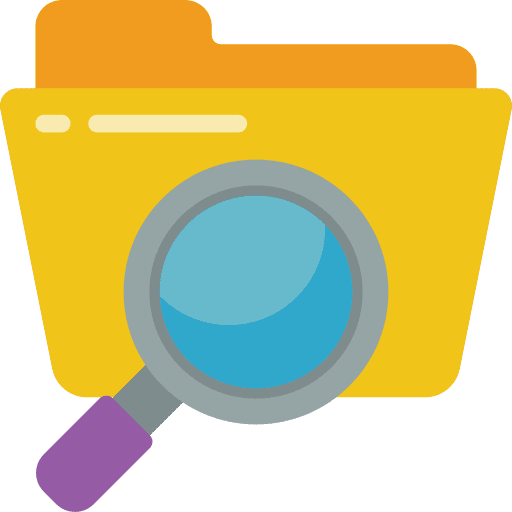 Search files and folders find interface icon