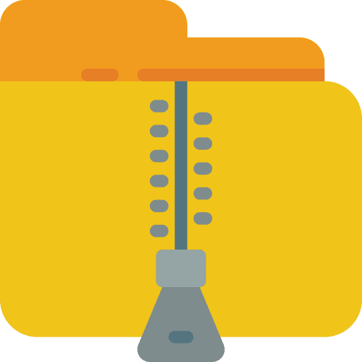 Zip zip folder interface folder icon