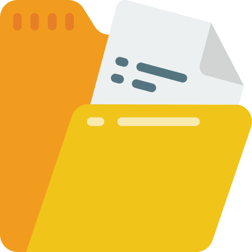 File file storage files and folders records icon