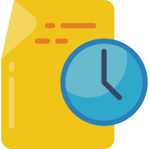 File long term pending business and finance icon