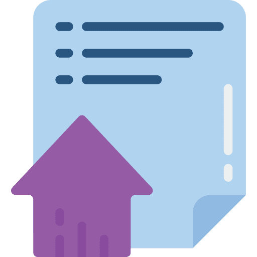 Upload upload files and folders archive icon