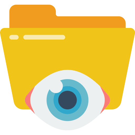 Eye storage file storage eye icon