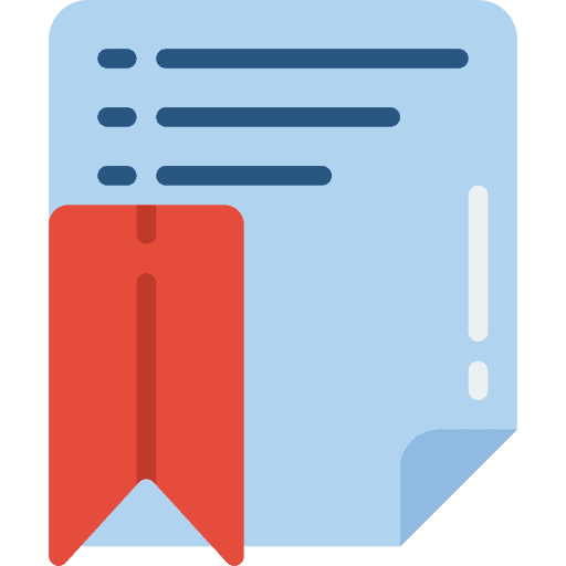 Flagged files and folders flagged file icon