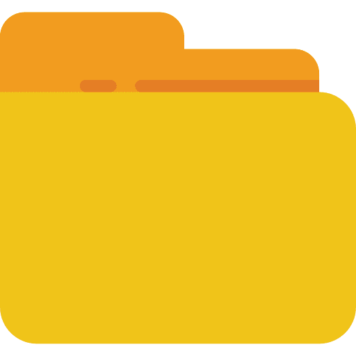 Folder data storage file storage interface icon