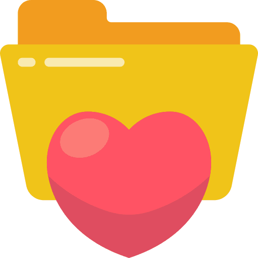 Folder love and romance files and folders folder icon
