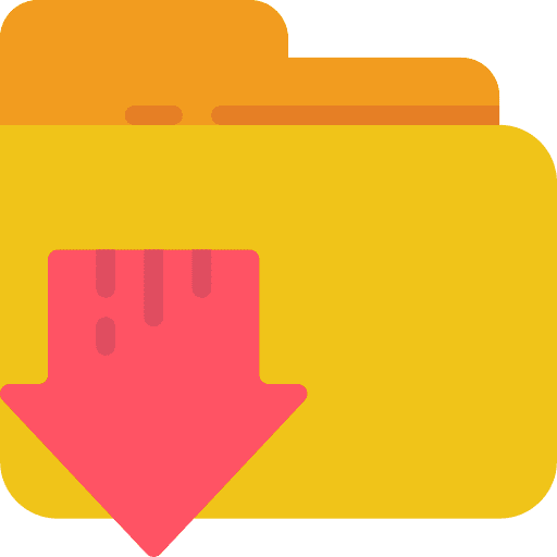 Download office material folder file storage icon