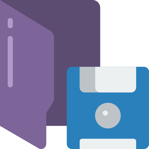 Floppy disk interface file storage folder icon