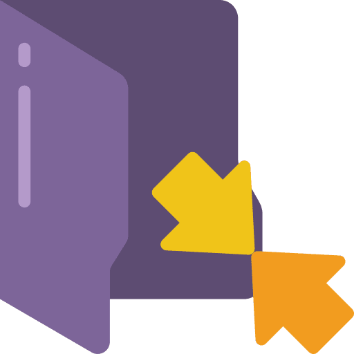 Folder compression compressed compress icon