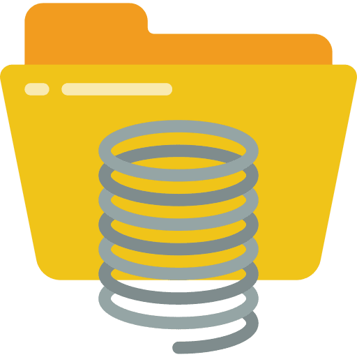 Folder data storage office material interface icon