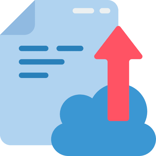 Upload document file files and folders icon