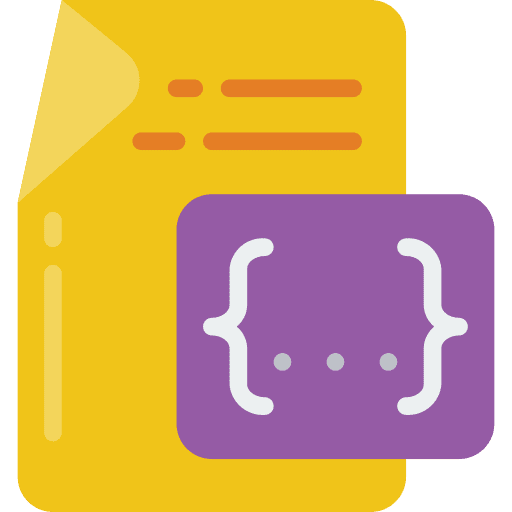 File archive script code icon
