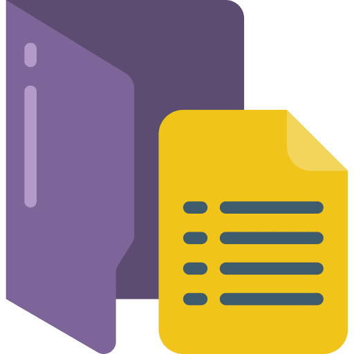 Folder office material interface file storage icon
