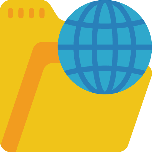 Web grid internet files and folders icon