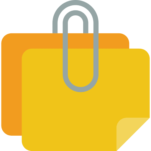 File paper clip folder paper icon