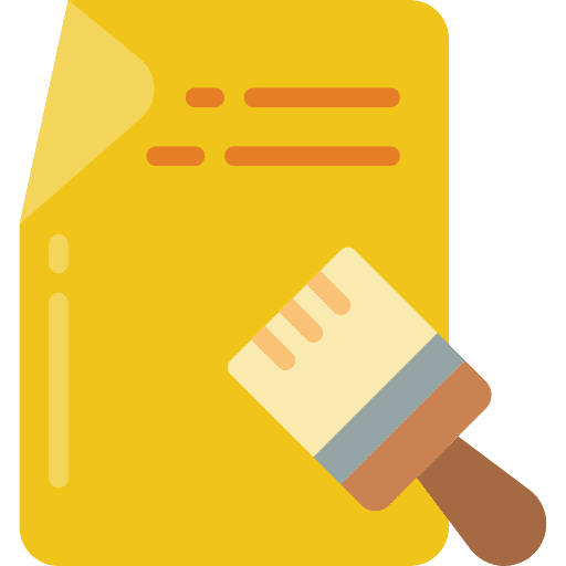 Paste documents file brush icon