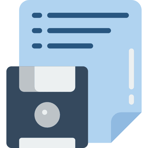 Save tools save files and folders icon