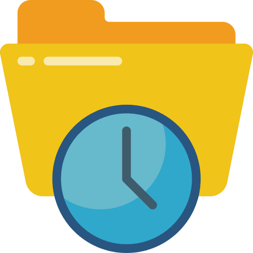 Schedule file storage deadline folder icon