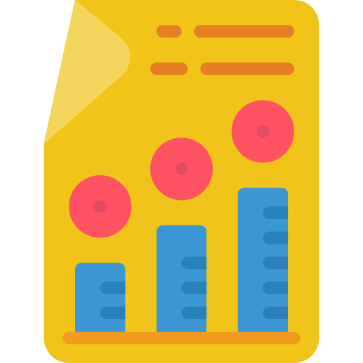 Stats stats document files and folders icon