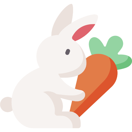 Easter bunny holidays easter bunny birthday and party icon