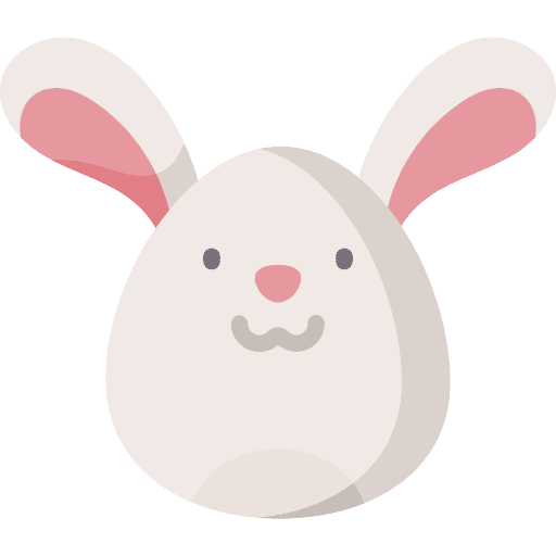 Easter bunny wildlife birthday and party rabbit icon