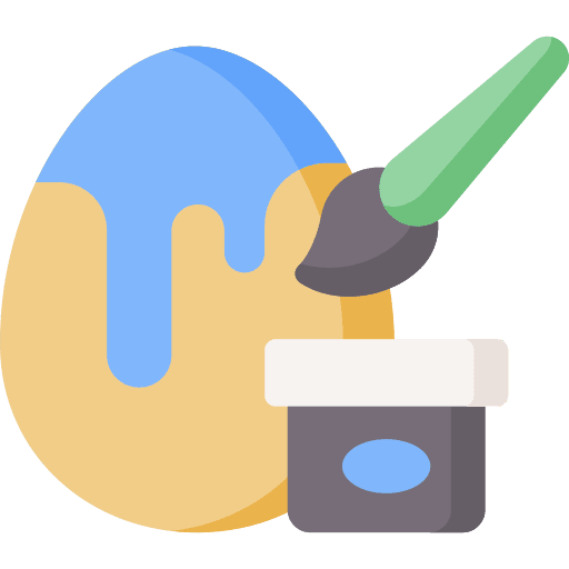 Easter egg paint brush easter egg paint icon